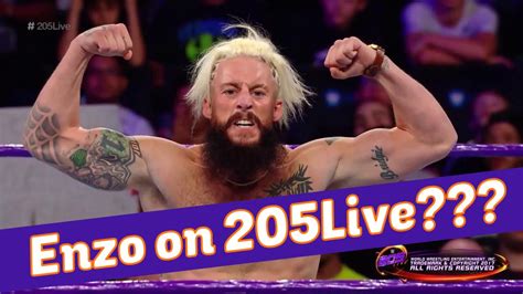 Enzo Amore shows up on WWE 205 Live??? - YouTube