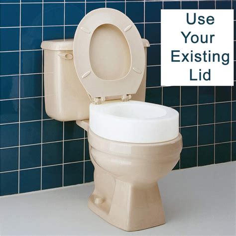 Carex Toilet Seat Elevator For Standard Sized Seats - Adds 3.5"