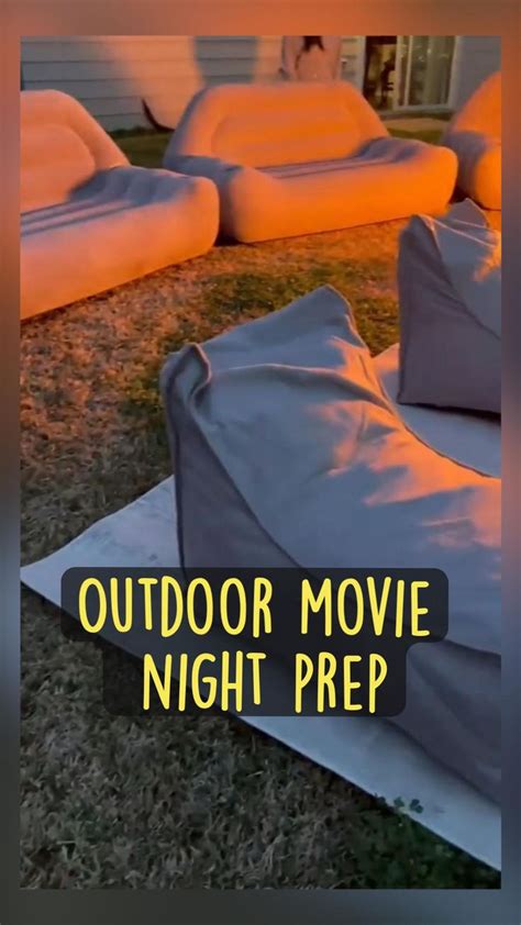 Outdoor movie night prep, movie night ideas,outdoor event ideas, backyard movies, | Backyard ...