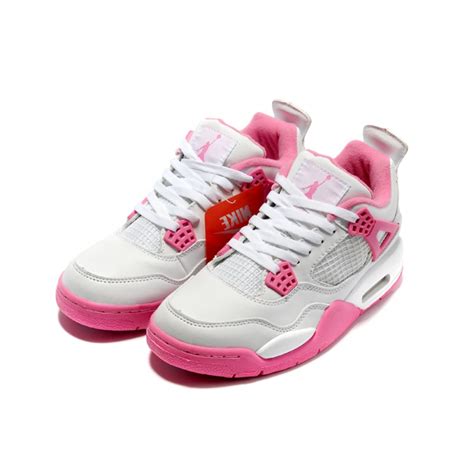 Women Air Jordan 4 Retro White Pink , Price: $68.40 - Women Jordan Shoes - Women Jordans Shoes ...