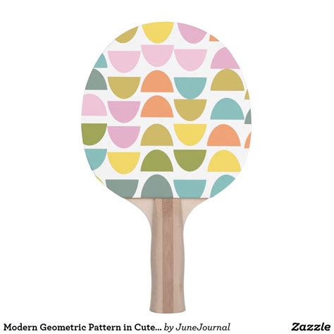 Modern Geometric Pattern in Cute Spring Colors Ping Pong Paddle | Spring colors, Geometric ...