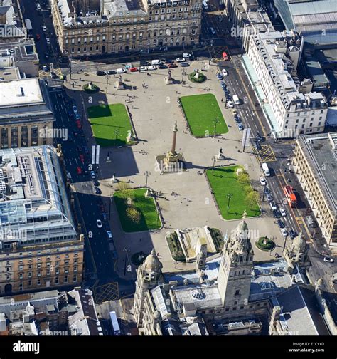 George square glasgow aerial hi-res stock photography and images - Alamy