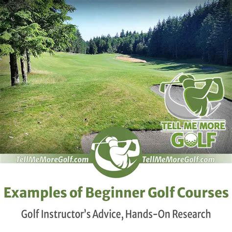 Examples of Beginner Golf Courses — Golf Coach's Tips