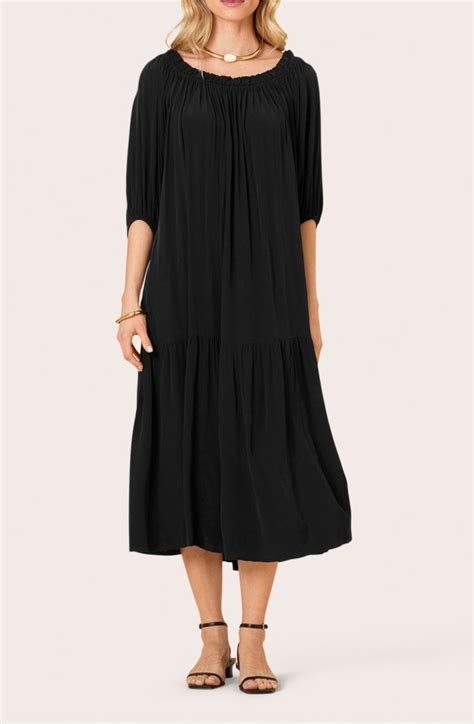 Masai Clothing Naneh Black Tiered Dress - Dresses from Shirt Sleeves UK