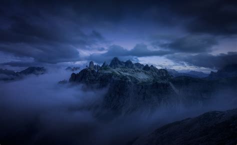 nature, Photography, Landscape, Mountains, Sunrise, Mist, Clouds, Cliff, Blue, Alps Wallpapers ...