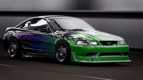 Nothing special, just an SN95 Cobra R, Custom Paint By Me. Replica of Tim Lynch’s 2003 GT twin ...