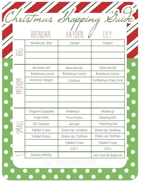 Free Printable Christmas Shopping List Web We’ve Got A List (and We’ve ...