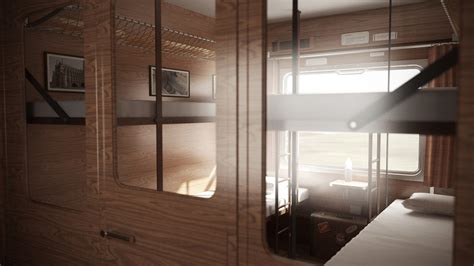 Old Sleeper Train Interior 01 3D Model - TurboSquid 1904042