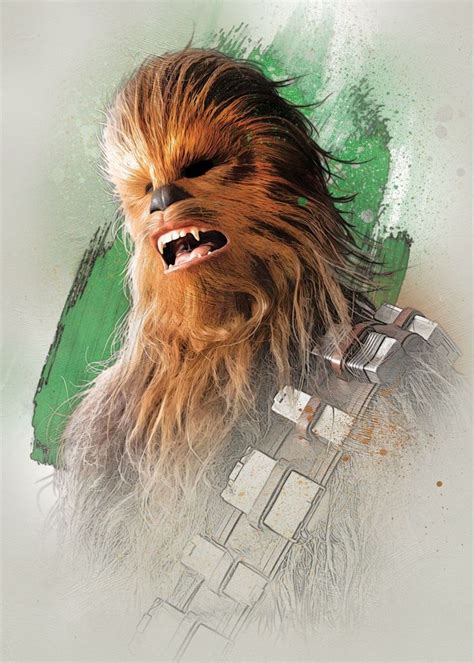 'Chewie' Poster by Star Wars | Displate | Star wars artwork, Star wars ...