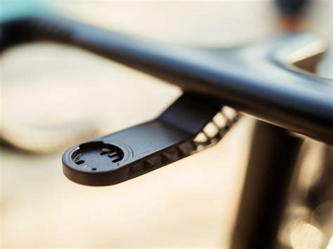 Design optimized bike computer mount with 50 percent reduced weight and ...