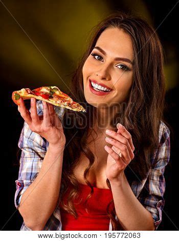 Woman Eating Slice Image & Photo (Free Trial) | Bigstock