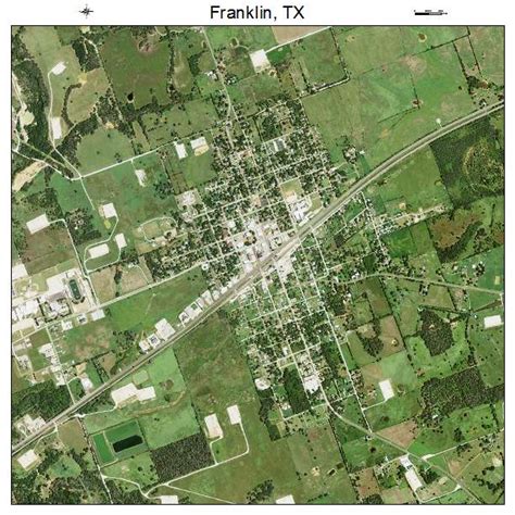 Aerial Photography Map of Franklin, TX Texas