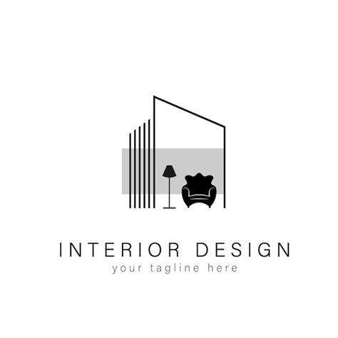 Premium Vector | Furniture interior logo real estate