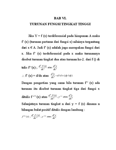 (DOC) turunan fungsi tingkat tinggi | kiki rizki - Academia.edu