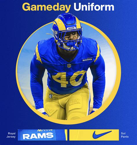 Here’s which uniforms the Rams and Buccaneers will wear on Sunday