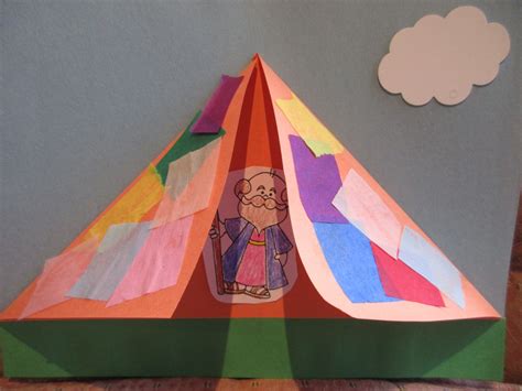 Abraham in his tent craft - Let their light shine! | Bible crafts preschool, Bible crafts sunday ...