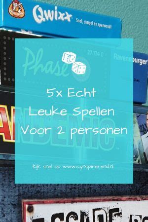 5x Onze Favoriete Spellen Voor 2 Personen - Cynspirerend.nl