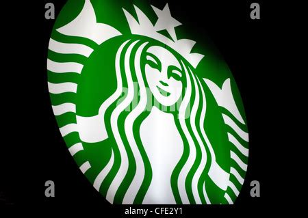 Starbucks Neon Sign Stock Photo - Alamy