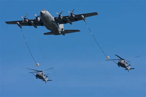 C-130P Refueling 2 HH-60G Pave Hawk Helicopters | A C-130 He… | Flickr - Photo Sharing!