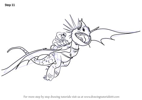 Learn How to Draw Stormfly from How to Train Your Dragon (How to Train Your Dragon) Step by Step ...