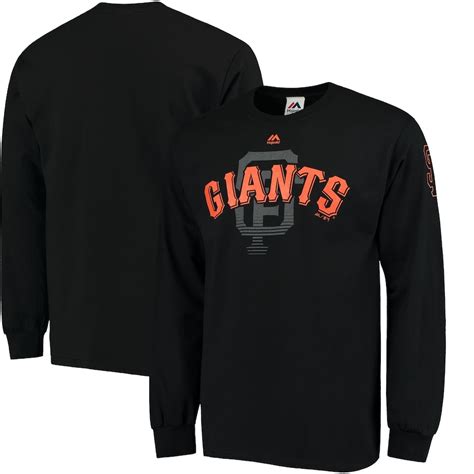 Men's San Francisco Giants Majestic Black Big & Tall Two Hit Long ...