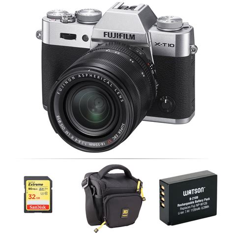 Fujifilm X-T10 Mirrorless Digital Camera with 18-55mm Lens B&H