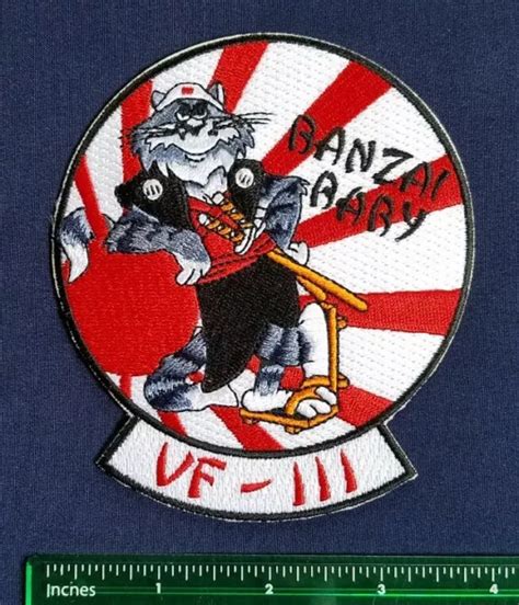 BANZAI BABY VF -111 TOMCAT US Navy Fighter Squadron VF MILITARY Patch ...