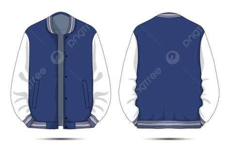 Varsity Jacket Mockup Vector Illustration, Varsity Jacket, Jacket ...