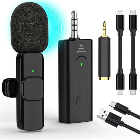 Amazon.com: Professional Wireless Lavalier Microphone, Lapel Microphone ...