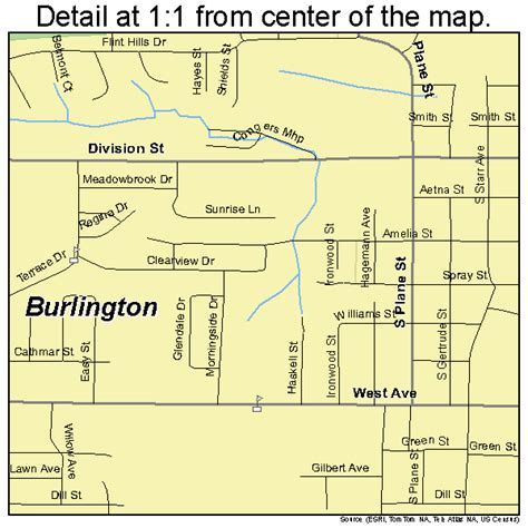 Burlington Iowa Street Map 1909550