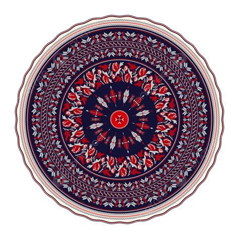 Ukrainian Embroidery Round Symbol, Europe, Geometric, Floral PNG and ...