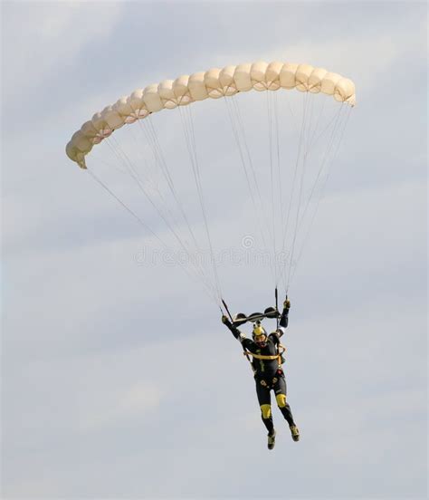 A Skydiver Performing Skydiving with Parachute Editorial Image - Image of flying, adult: 98251455