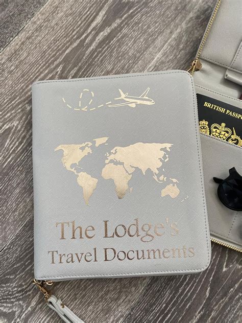 Personalised Travel Document Holder- The Ultimate Travel Companion -style world map - Boutique ...