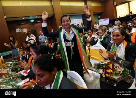 Indian women hockey team hi-res stock photography and images - Alamy