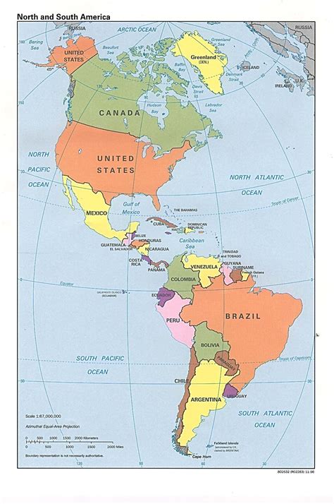 mapa fisico politic del continente americano - Buscar con Google | South america map, North ...