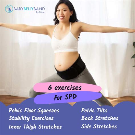 Best Exercises for Symphysis Pubis Dysfunction - Original Babybellyband by CABEA Maternity ...