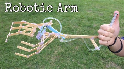 How to Make Hydraulic Powered Robotic Arm at Home from Coffe Shop ...