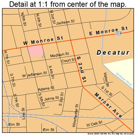 Decatur Indiana Street Map 1817074