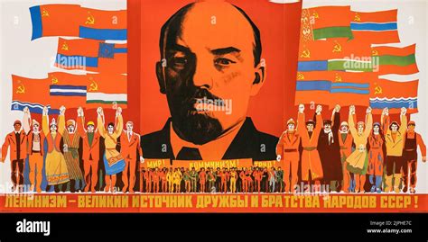 Lenin vintage russian soviet cccp propaganda poster hi-res stock photography and images - Alamy