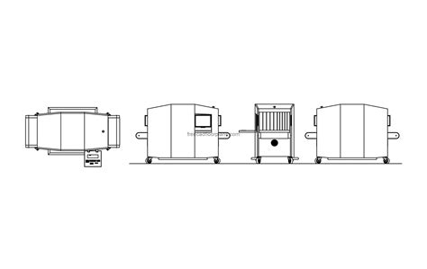 X-Ray Baggage Scanner - Free CAD Drawings