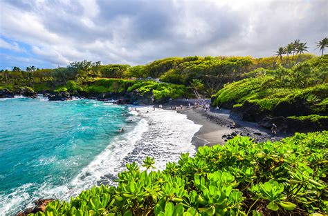 Black Sand Beach, Road to Hana, Maui | lifetravelandmore | Flickr