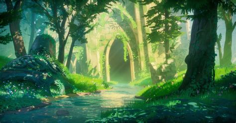 Zelda Forest Temple, Samuel Sheath on ArtStation at https://www ...