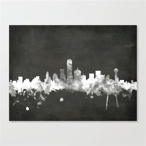 Dallas Texas Skyline Canvas Print by artPause - Michael Tompsett | Society6