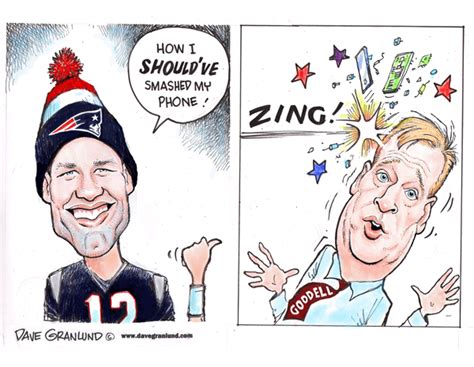 Editorial Cartoons and Illustrations » Tom Brady smashes phone | Editorial cartoon, New england ...