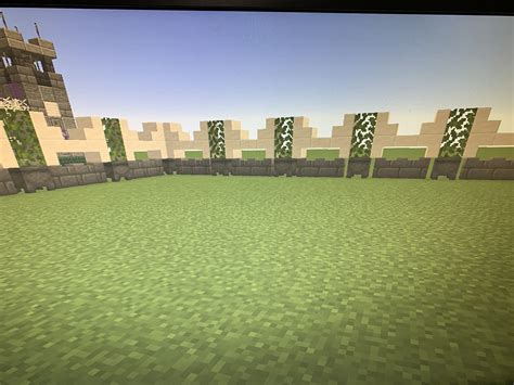 Minecraft Fence Idea | Minecraft, Minecraft wall, Fence design