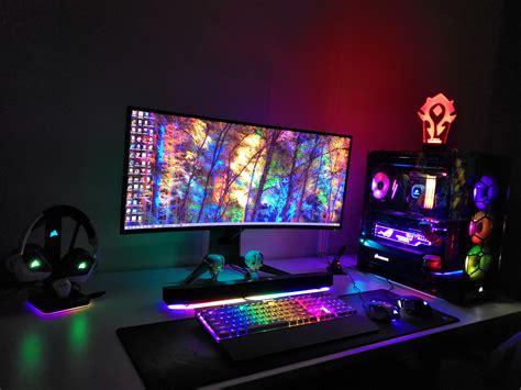 There's some setup in my Corsair, p.s we need extended RGB Mousepad : Corsair