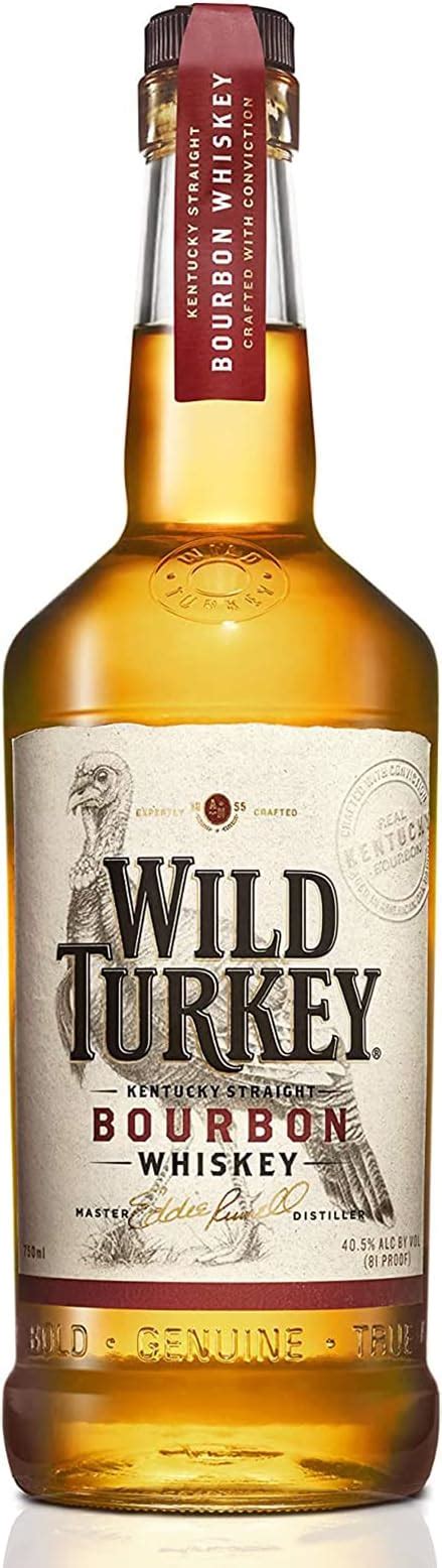 Wild Turkey Kentucky Straight Bourbon Whiskey 70 cl, 40.5% ABV ...