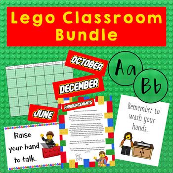 Lego Classroom Decoration Bundle by Support and Survive | TpT