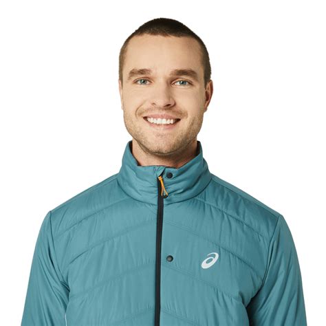 Asics Men's Winter Run Jacket Foggy Teal/Graphite Grey | Buy Asics Men's Winter Run Jacket Foggy ...