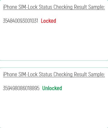 Sim Lock Status Check - IMEI.info